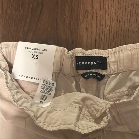 Beige Drawstring Cargo Pants - Picture 2 of 2